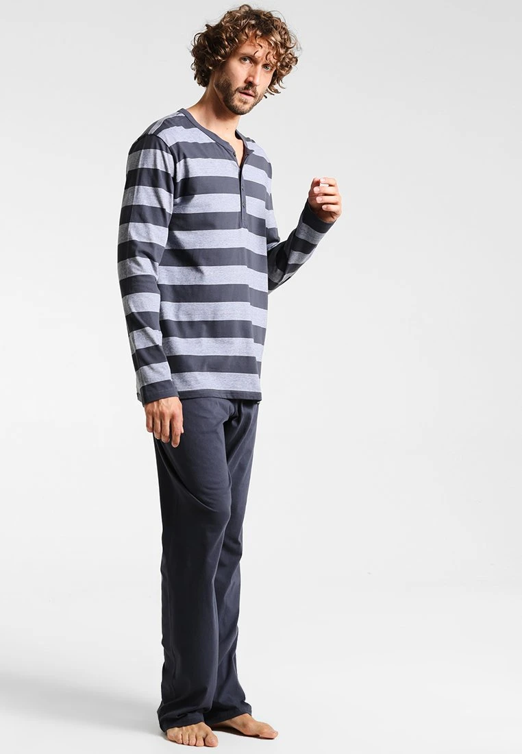 Schiesser Set - Pyjama - Anthrazit 2 Schiesser Set - Pyjama - Anthrazit - Afbeelding 2