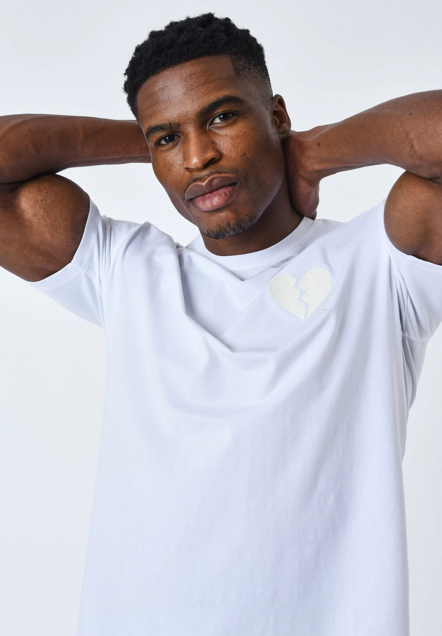 Cœur Brisé - T-Shirt Print - Blanc 5 Cœur Brisé - T-Shirt Print - Blanc - Afbeelding 5