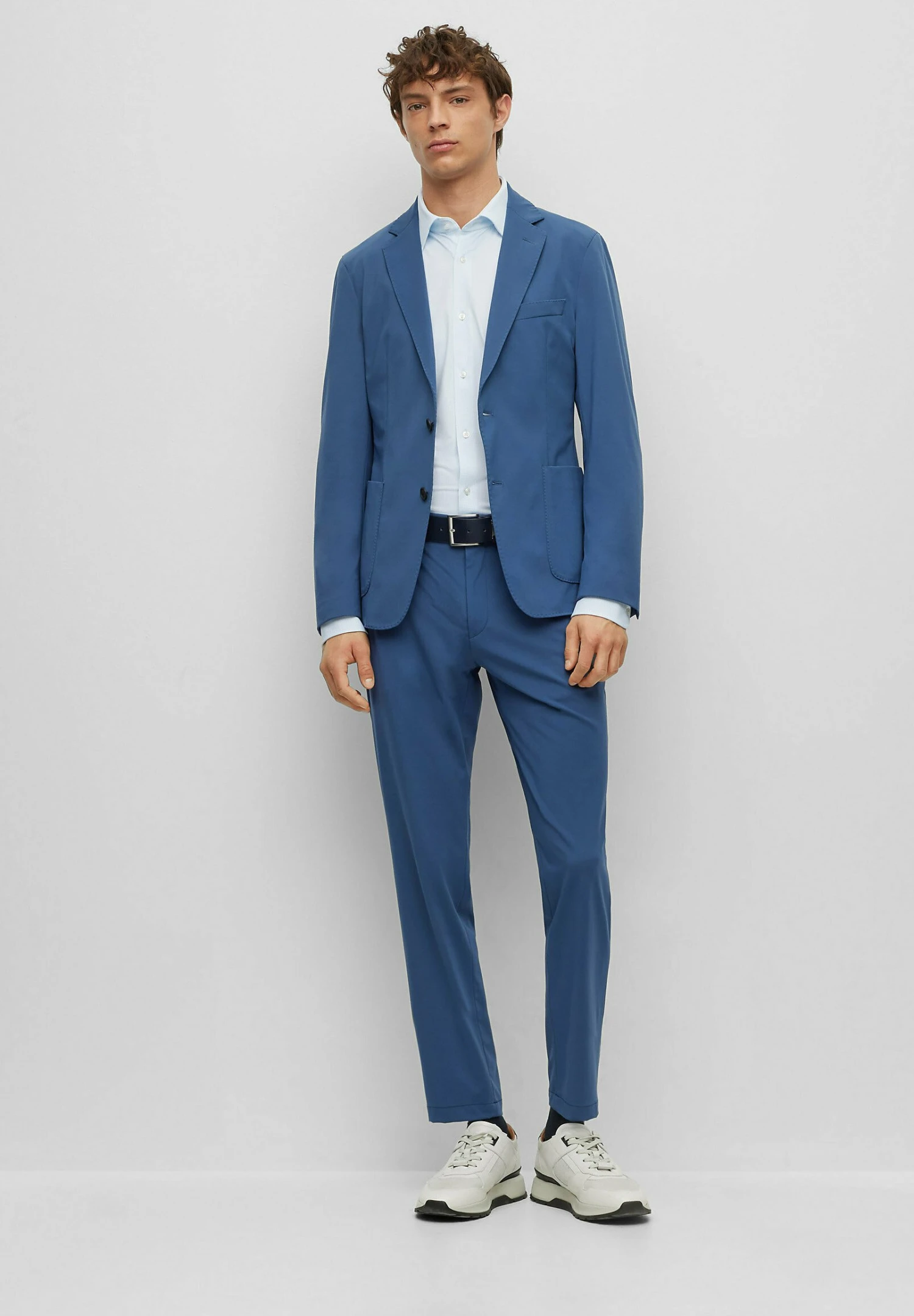 Boss P-Hank-Kent-C1 - Zakelijk Overhemd - Light Blue One 2 Boss P-Hank-Kent-C1 - Zakelijk Overhemd - Light Blue One - Afbeelding 2