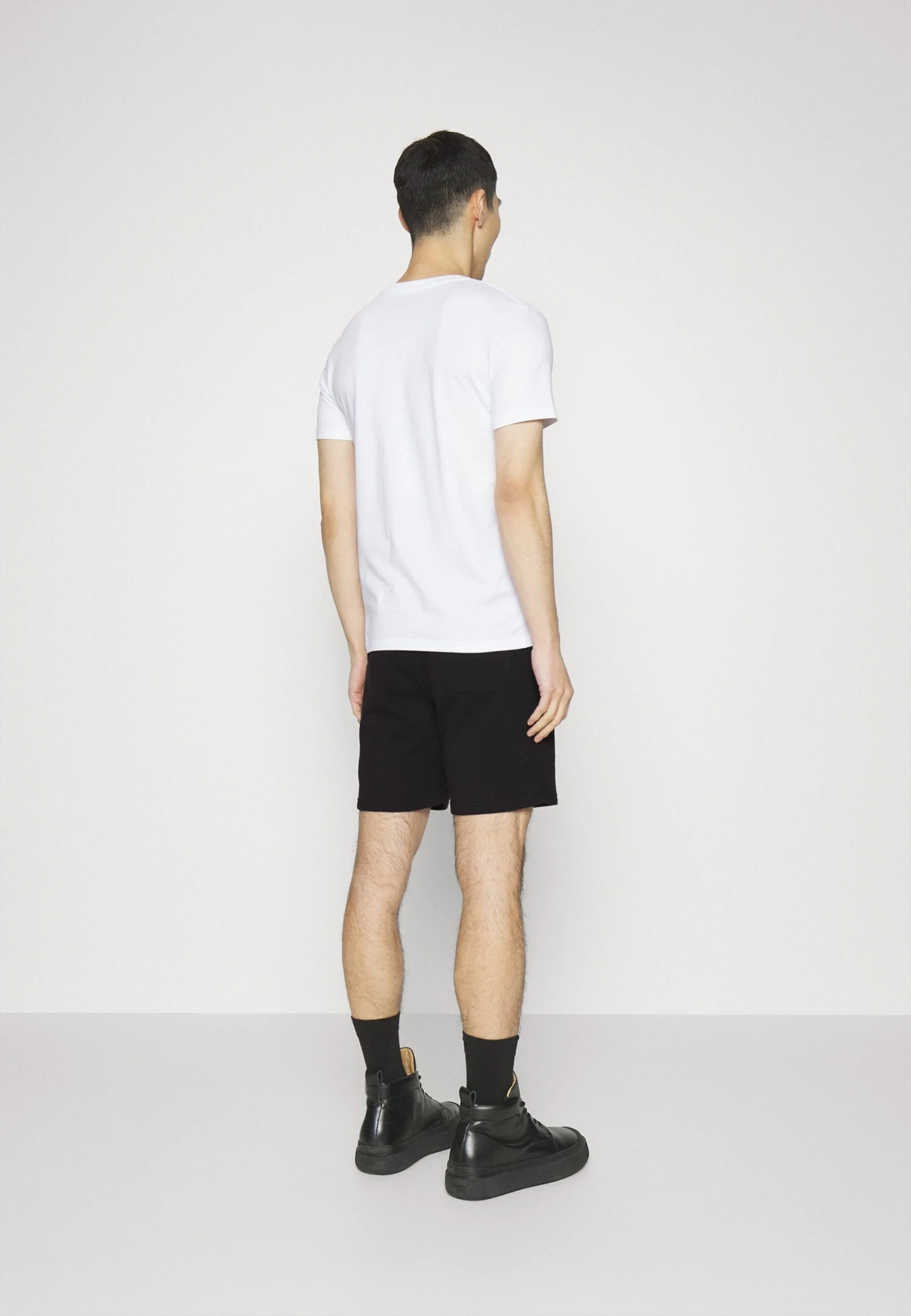 Café Croissant Unisex - Shorts - Black 3 Café Croissant Unisex - Shorts - Black - Afbeelding 3