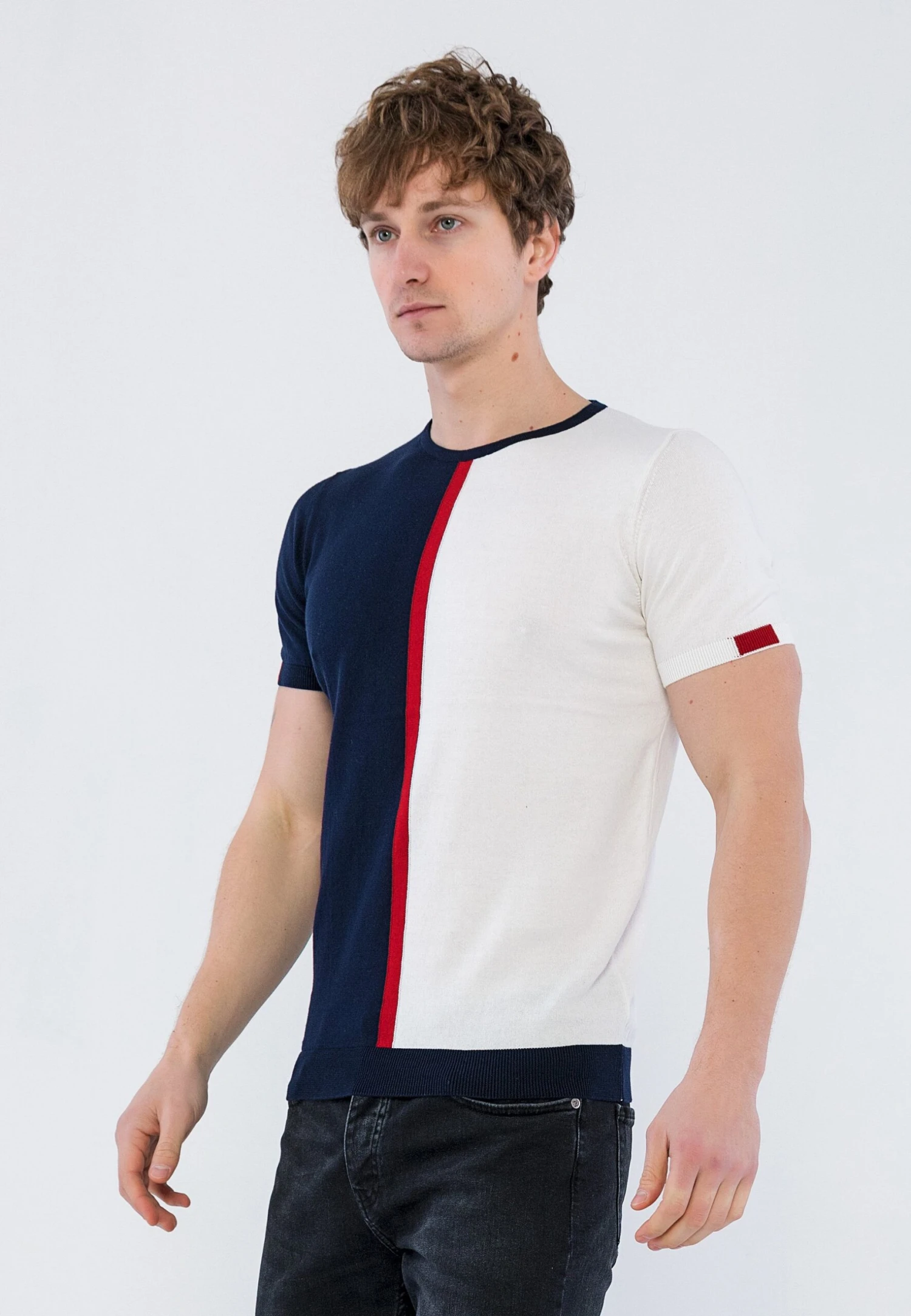 T-Shirt Print - Navy 3 T-Shirt Print - Navy - Afbeelding 3