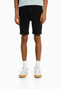 BERSHKA Jeansshort - Black