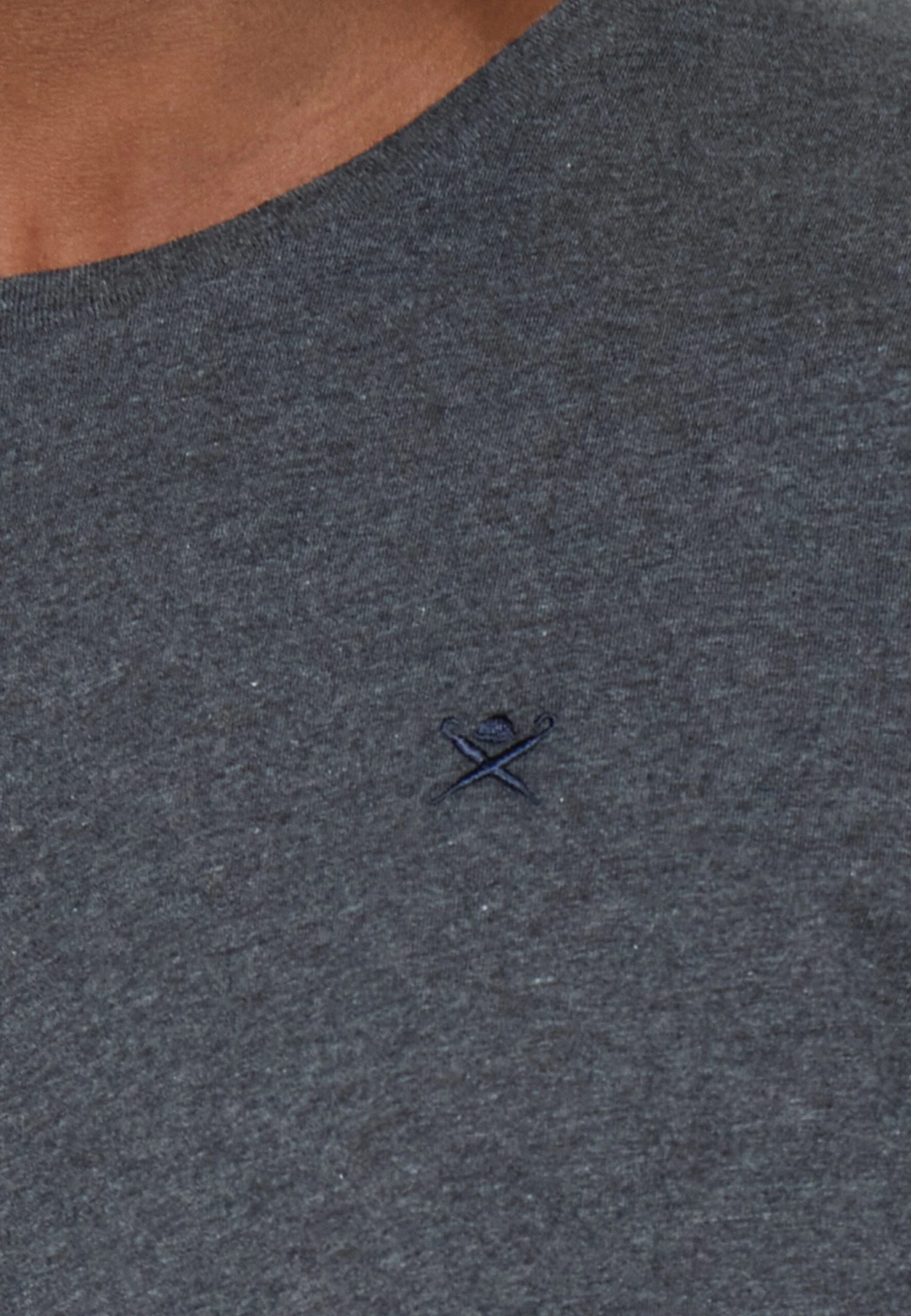 Hackett London T-Shirt Basic - Charcoal Marl 5 Hackett London T-Shirt Basic - Charcoal Marl - Afbeelding 5