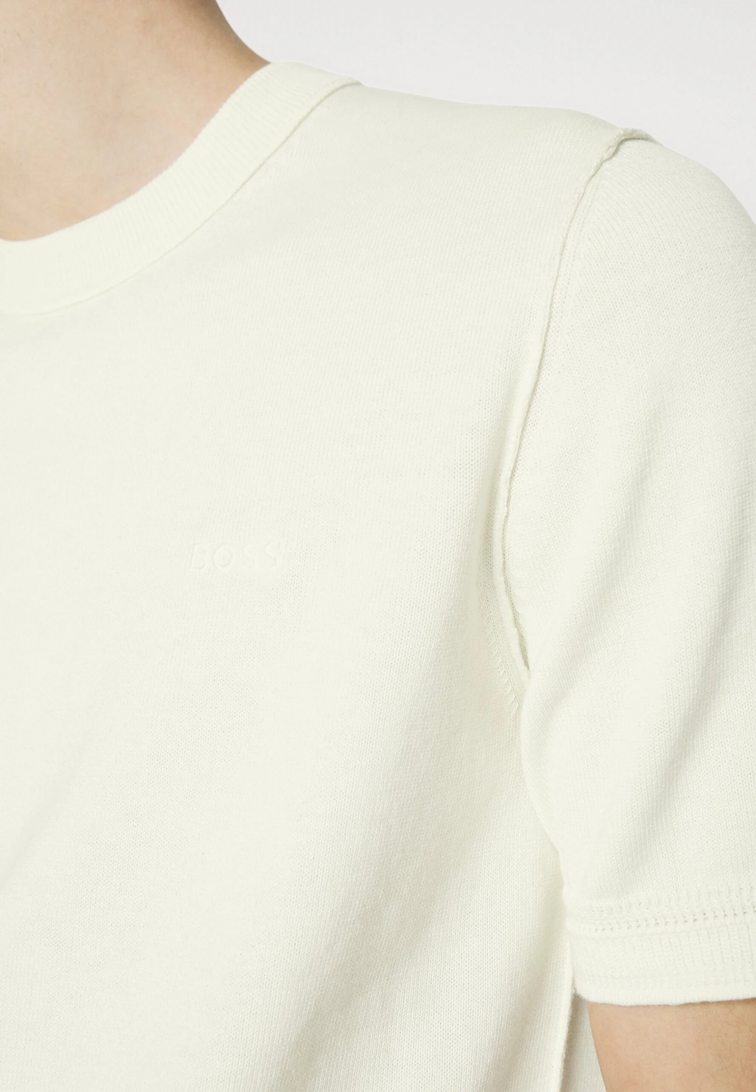 Boss Alinus - T-Shirt Basic - Light Beige 6 Boss Alinus - T-Shirt Basic - Light Beige - Afbeelding 6