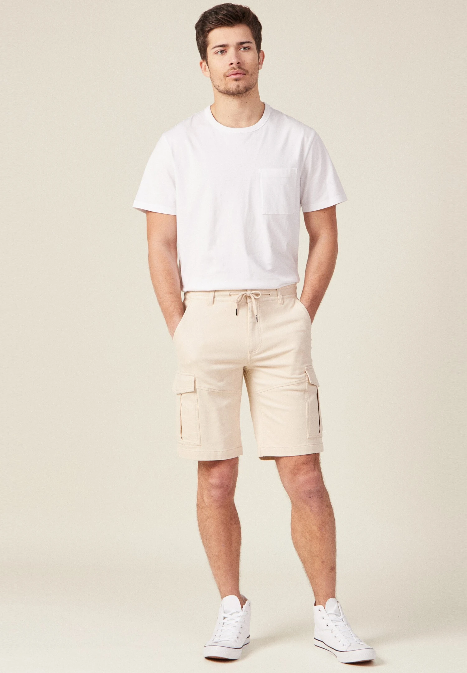 Mit Schieber - Shorts - Beige 2 Mit Schieber - Shorts - Beige - Afbeelding 2