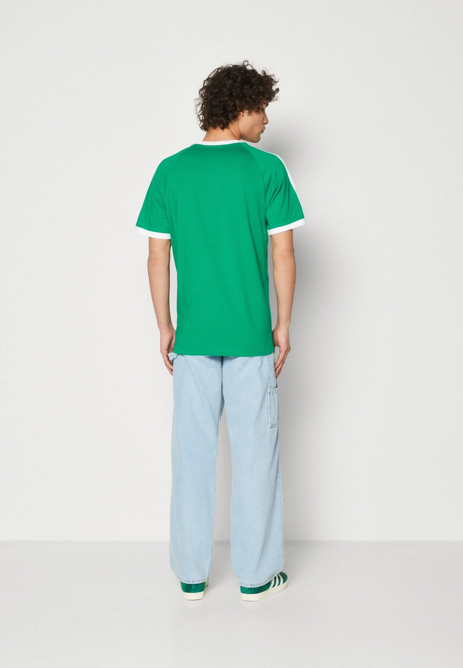 Adidas Originals 3 Stripes Tee Unisex - T-Shirt Print - Green 3 Adidas Originals 3 Stripes Tee Unisex - T-Shirt Print - Green - Afbeelding 3