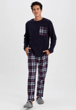 DeFacto Set Regular Fit - Pyjama - Navy
