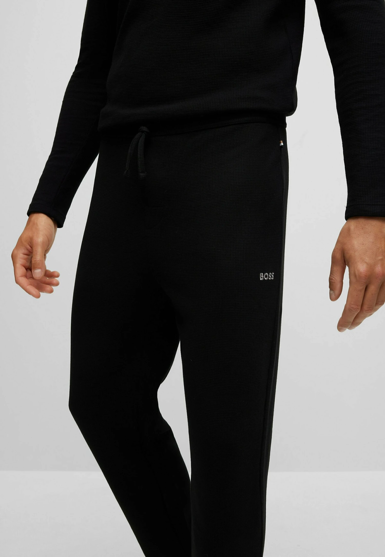 Boss Waffle- Pyjamabroek - Black Two 4 Boss Waffle- Pyjamabroek - Black Two - Afbeelding 4