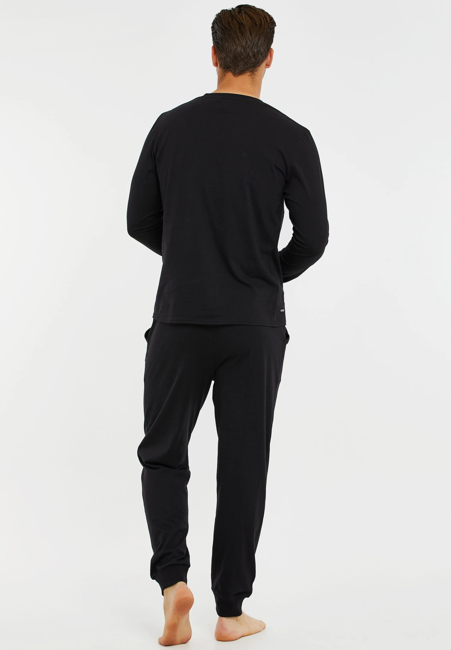 Threadbare Thb Lw Scoop Pj - Pyjama - Black 3 Threadbare Thb Lw Scoop Pj - Pyjama - Black - Afbeelding 3