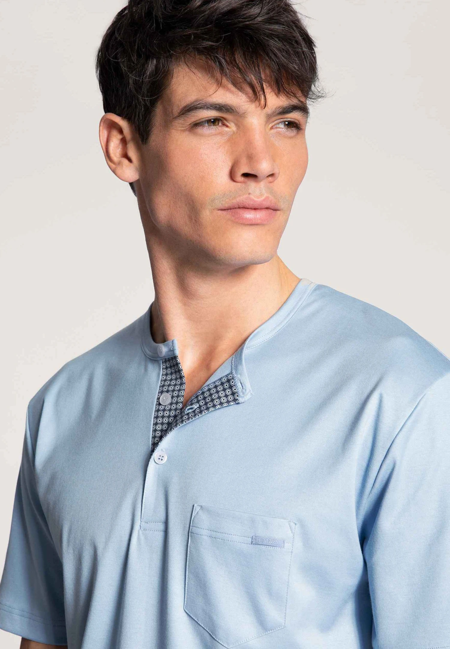 Calida Kurz-Pyjama - Pyjama - Placid Blue 4 Calida Kurz-Pyjama - Pyjama - Placid Blue - Afbeelding 4