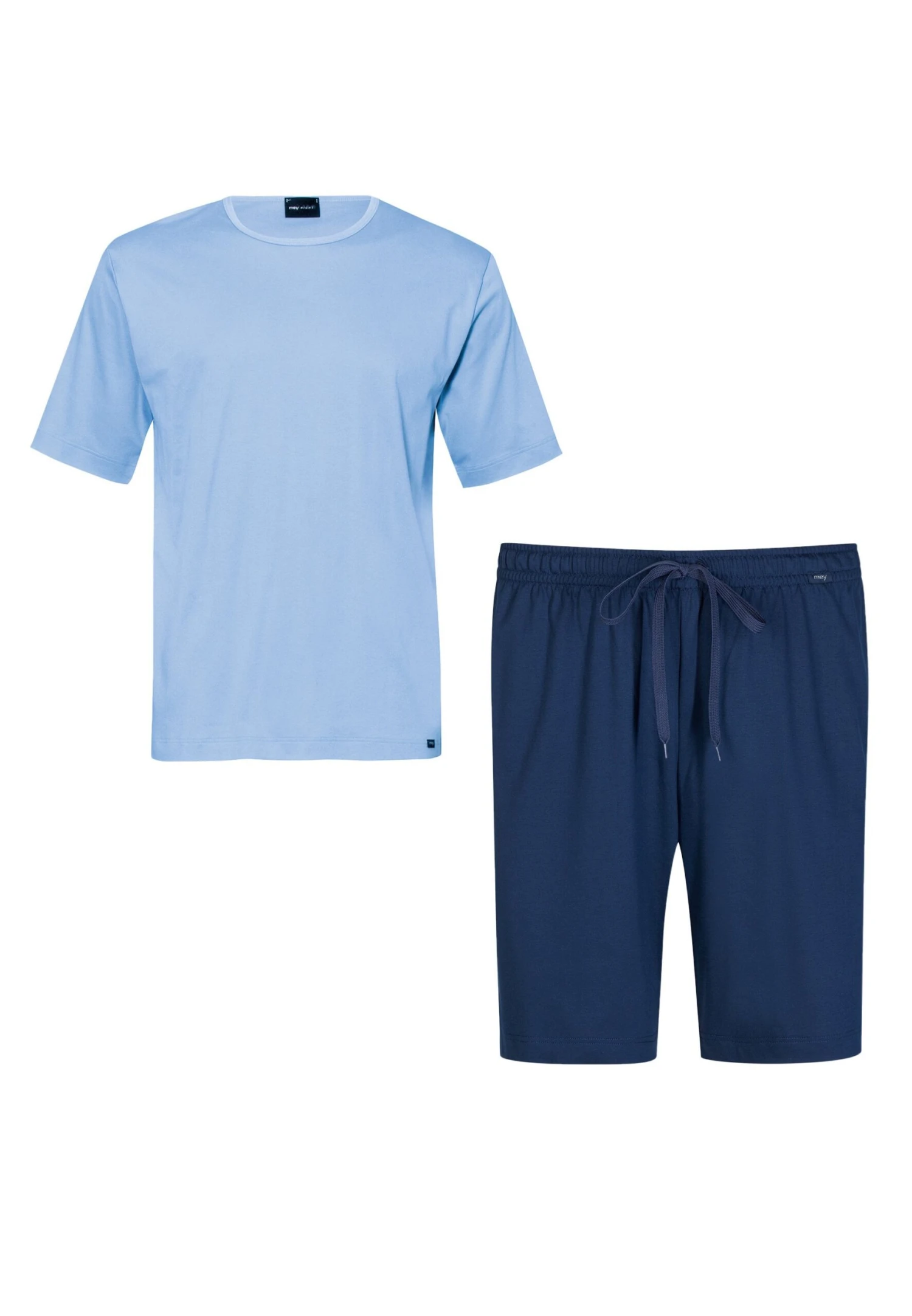MEY Kurzarm Lounge - Pyjama - Blau 5 MEY Kurzarm Lounge - Pyjama - Blau - Afbeelding 5