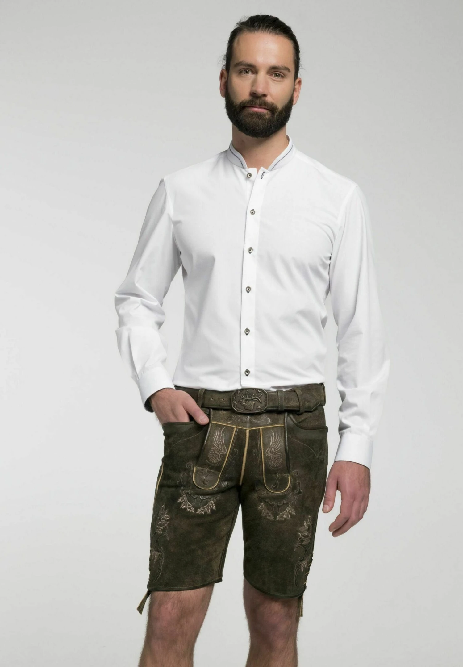 Spieth & Wensky Weikhard - Leren Broek - Braun 3 Spieth & Wensky Weikhard - Leren Broek - Braun - Afbeelding 3