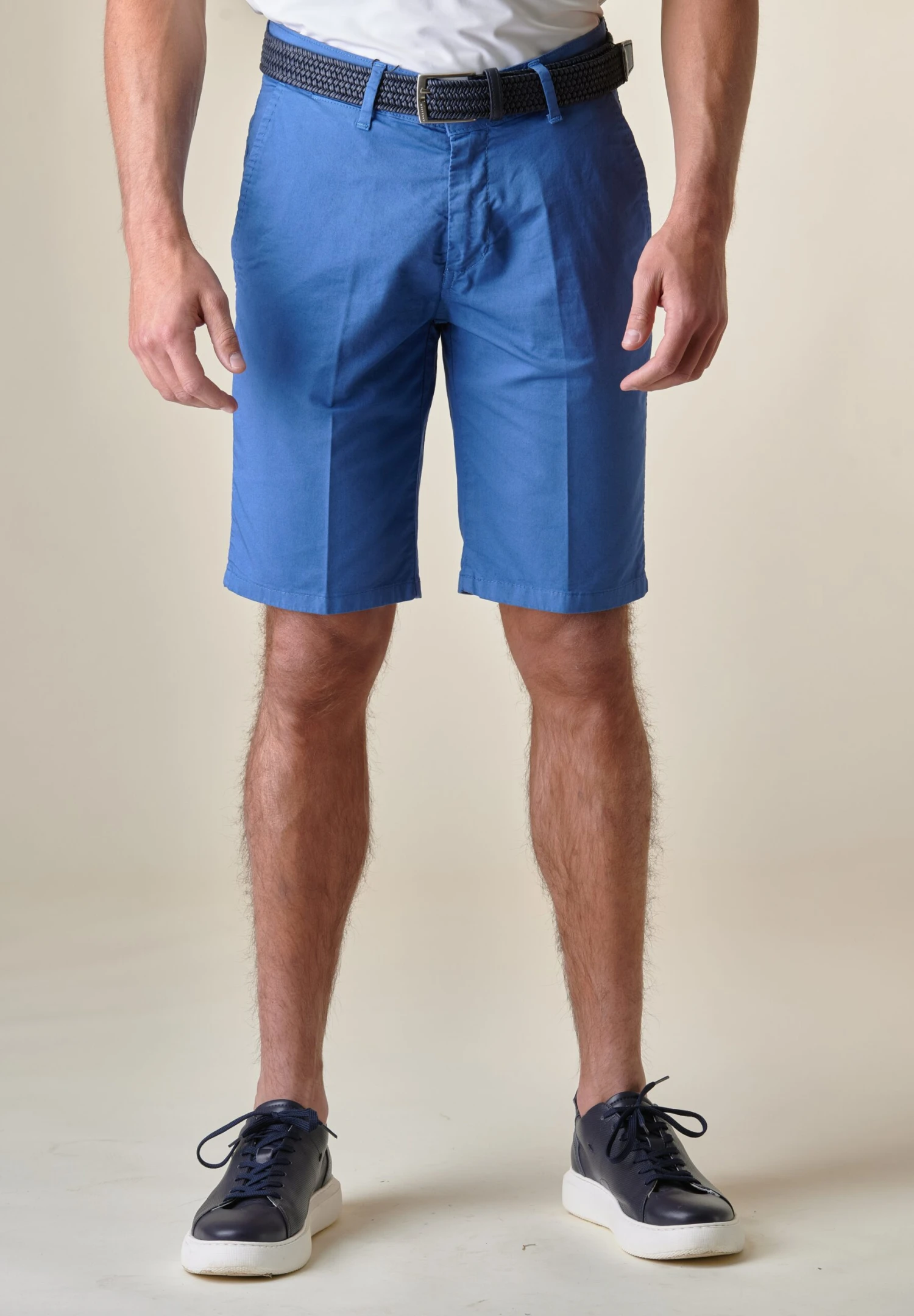 Royal Stretch Gabardine Bermuda - Shorts - Navy 1 Royal Stretch Gabardine Bermuda - Shorts - Navy