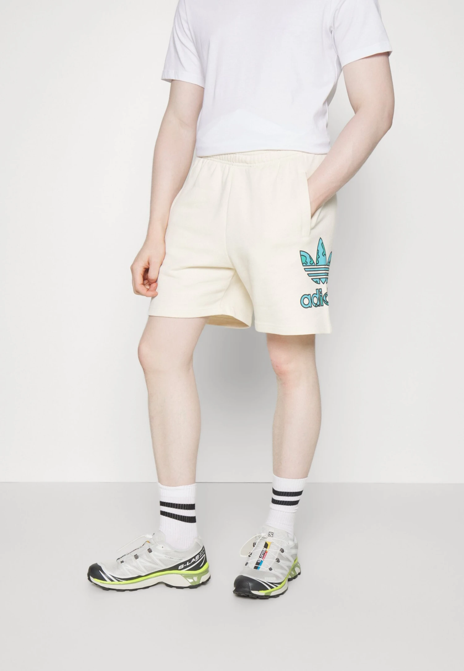 Adidas Originals Stacked Short - Trainingsbroek - Black/Bright Cyan/Mint Rush 3 Adidas Originals Stacked Short - Trainingsbroek - Black/Bright Cyan/Mint Rush - Afbeelding 3