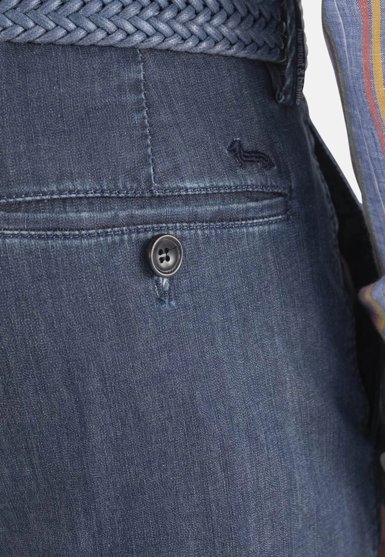 HARMONT&BLAINE Basico Narrow - Chino - Blu Scuro 4 HARMONT&BLAINE Basico Narrow - Chino - Blu Scuro - Afbeelding 4