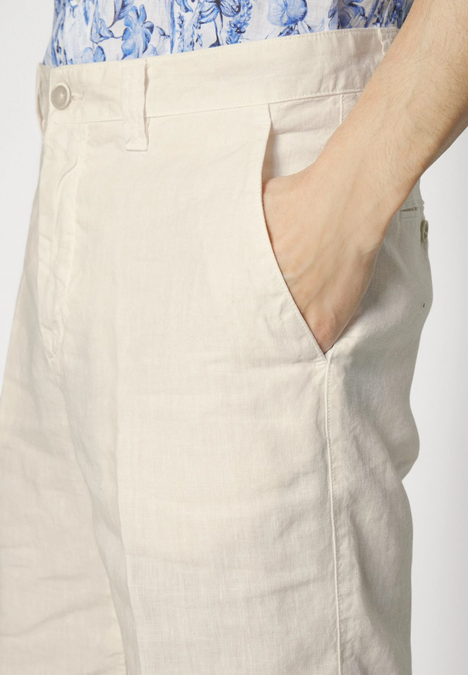 120% Lino Bermuda - Shorts - Champagne Soft Fade 6 120% Lino Bermuda - Shorts - Champagne Soft Fade - Afbeelding 6