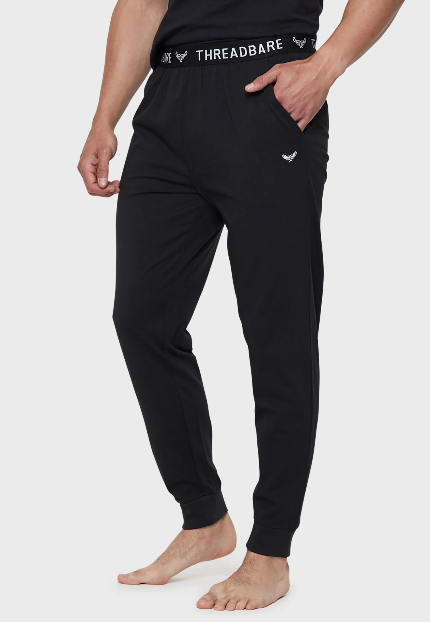 Threadbare Loungewear Jackie Set - Pyjamabroek - Black/Grey Marl 2 Threadbare Loungewear Jackie Set - Pyjamabroek - Black/Grey Marl - Afbeelding 2