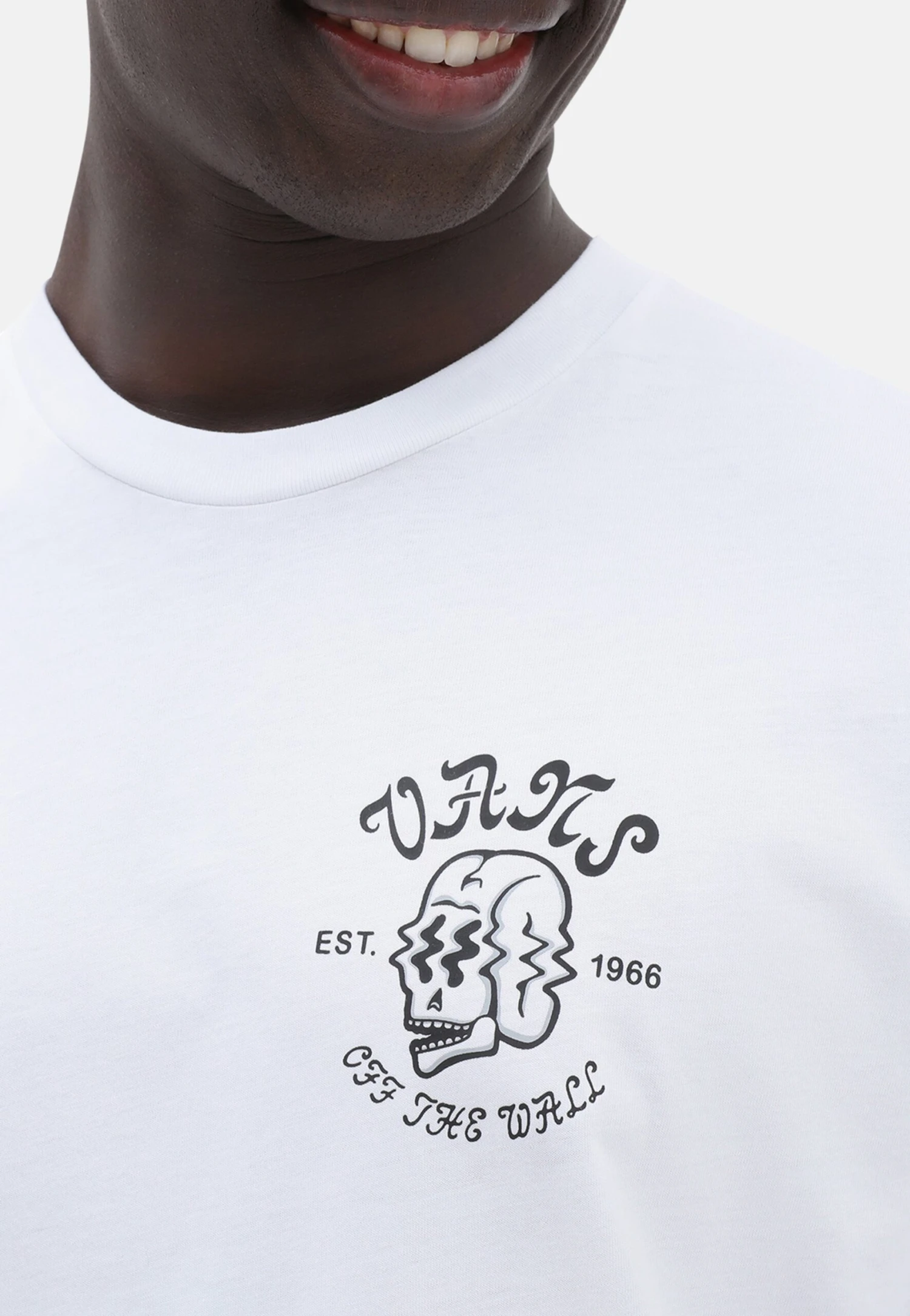 Vans Shaken Skull Ss Tee - T-Shirt Print - White 3 Vans Shaken Skull Ss Tee - T-Shirt Print - White - Afbeelding 3