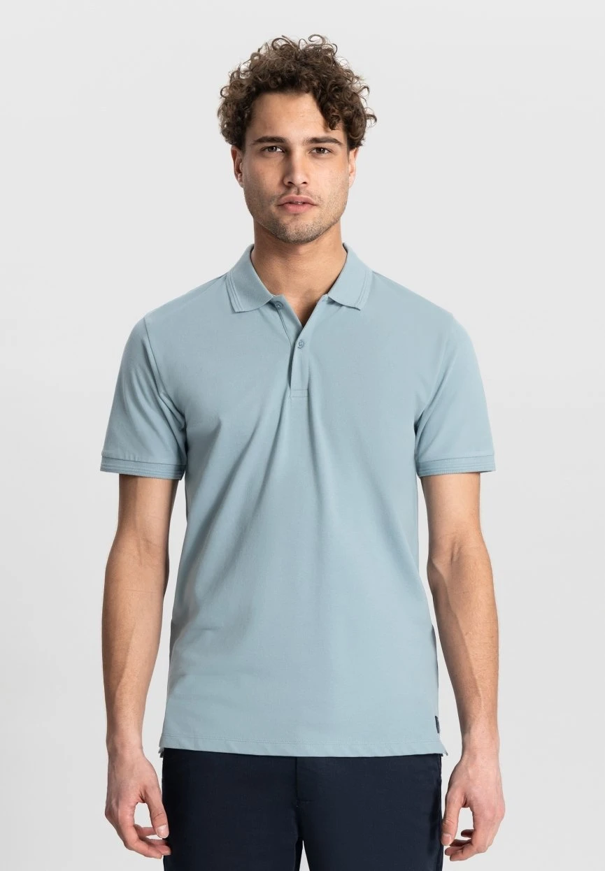 Bowie Stretch - Poloshirt - Medium Blue 1 Bowie Stretch - Poloshirt - Medium Blue