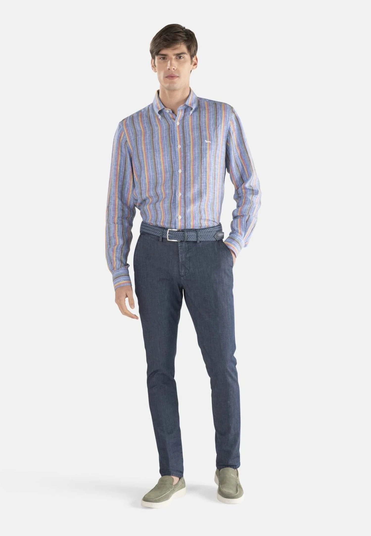 HARMONT&BLAINE Basico Narrow - Chino - Blu Scuro 2 HARMONT&BLAINE Basico Narrow - Chino - Blu Scuro - Afbeelding 2