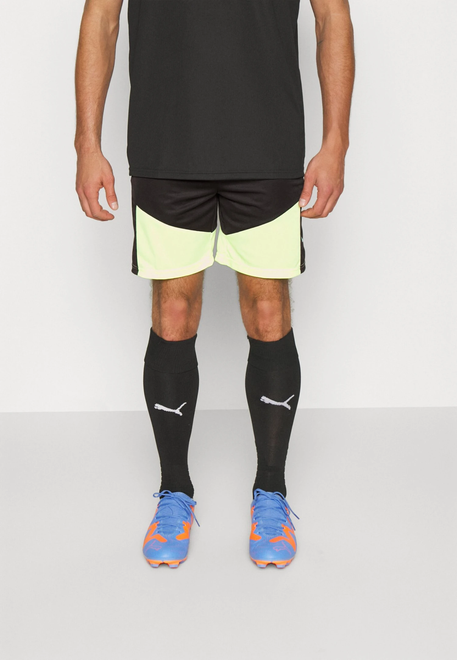 Puma Individual Training Shorts - Korte Broeken - Black/Fast Yellow 1 Puma Individual Training Shorts - Korte Broeken - Black/Fast Yellow