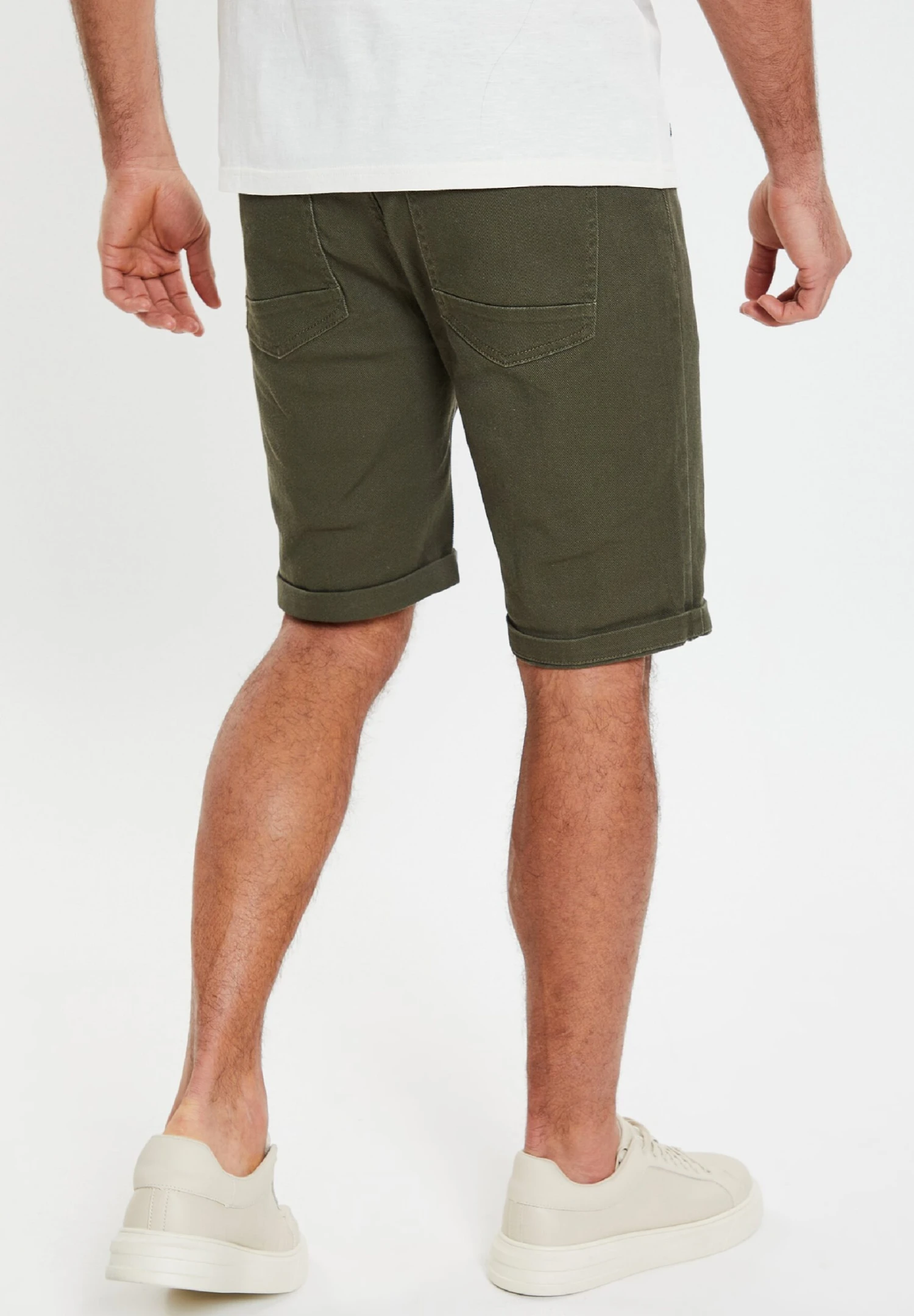 Threadbare Sanky - Jeansshort - Khaki 3 Threadbare Sanky - Jeansshort - Khaki - Afbeelding 3