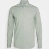 Slim Shirt - Zakelijk Overhemd - Platinum Mist