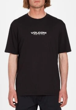 Volcom Tee Neweuro Bsc Sst - T-Shirt Print - Black
