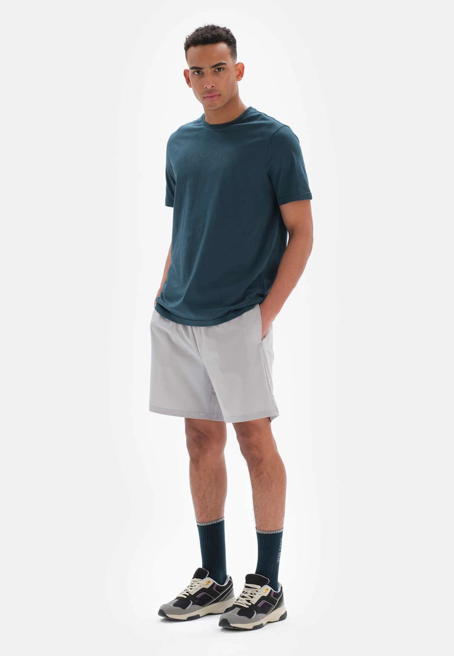 Sun Court- Shorts - Grey 2 Sun Court- Shorts - Grey - Afbeelding 2