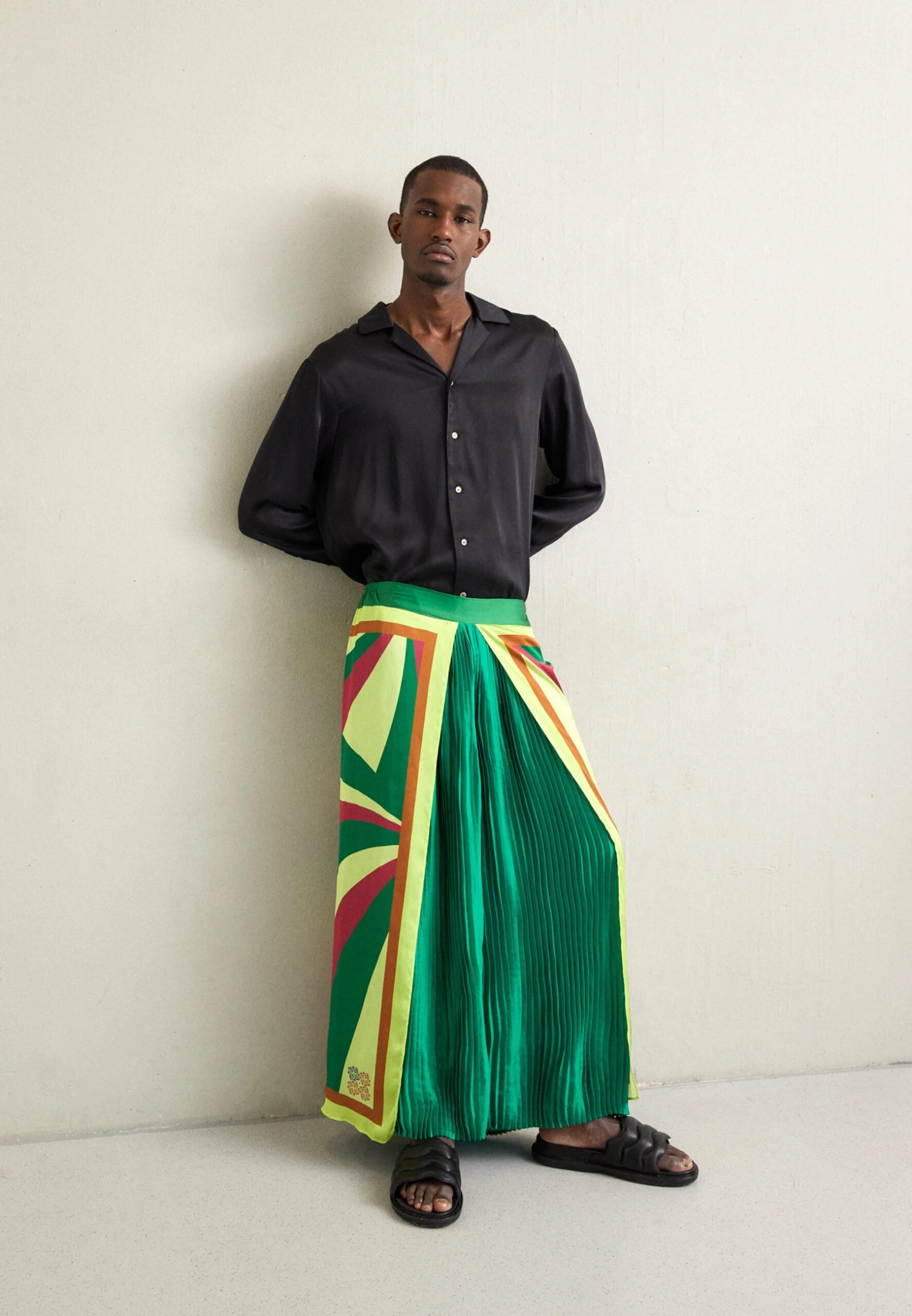 Burkina Palazzo - Broek - Green 2 Burkina Palazzo - Broek - Green - Afbeelding 2