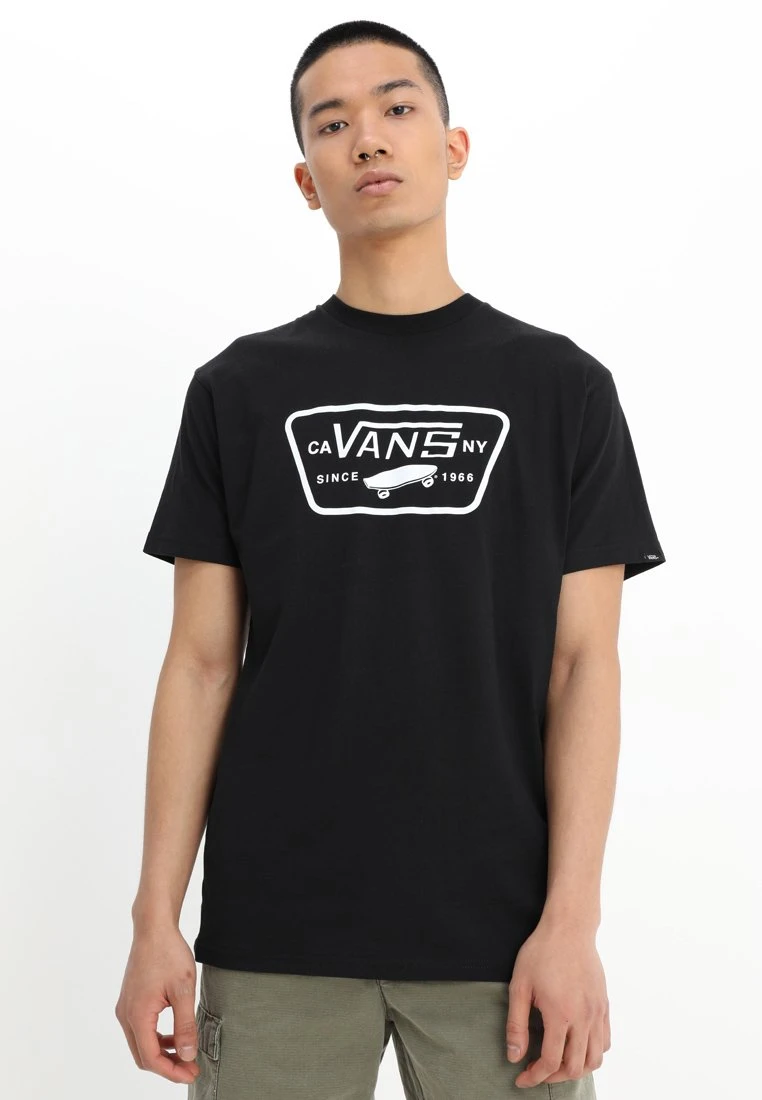 Vans Mn Full Patch - T-Shirt Print - Black/White 1 Vans Mn Full Patch - T-Shirt Print - Black/White