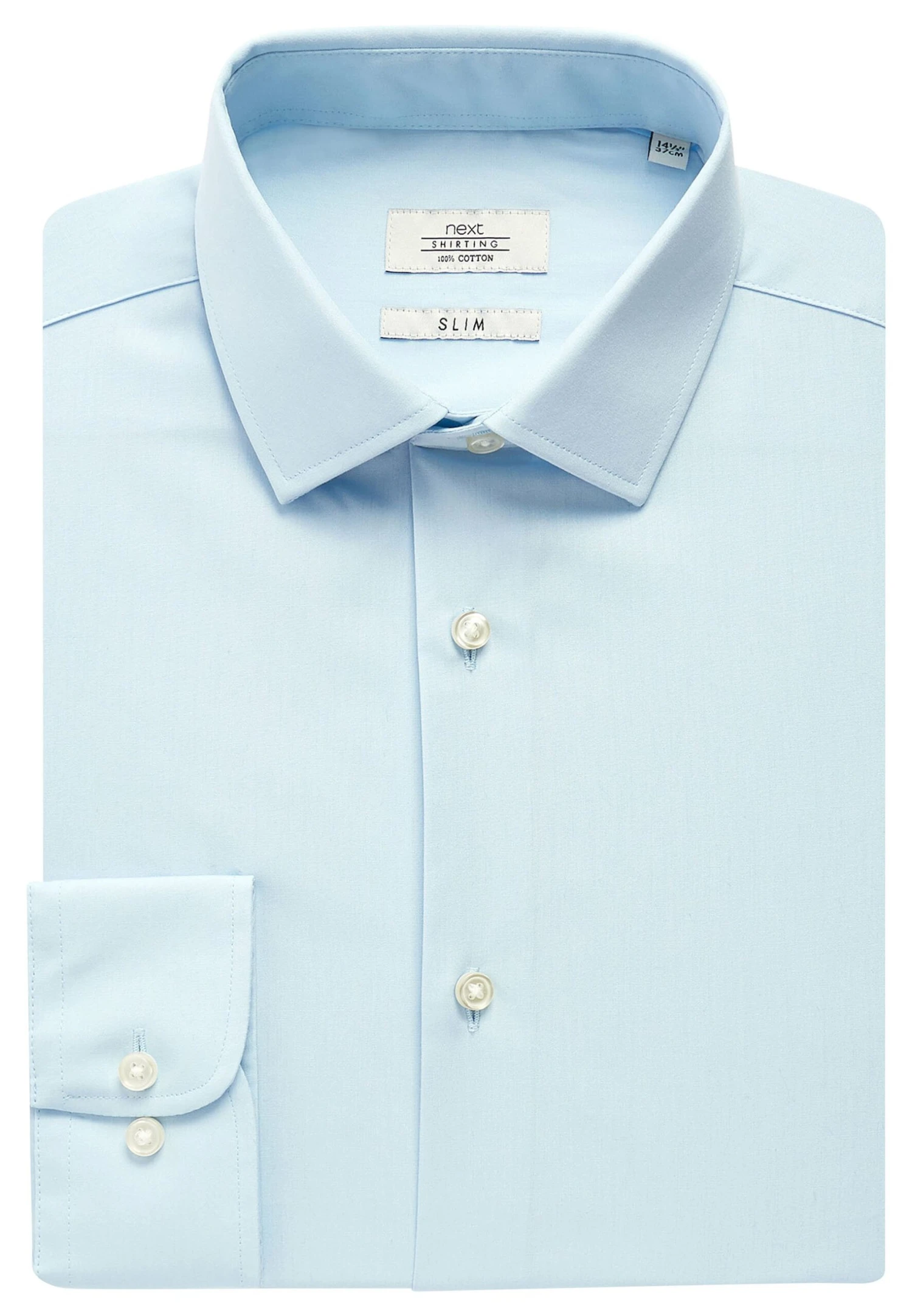 Next Zakelijk Overhemd - Mottled Blue 4 Next Zakelijk Overhemd - Mottled Blue - Afbeelding 4