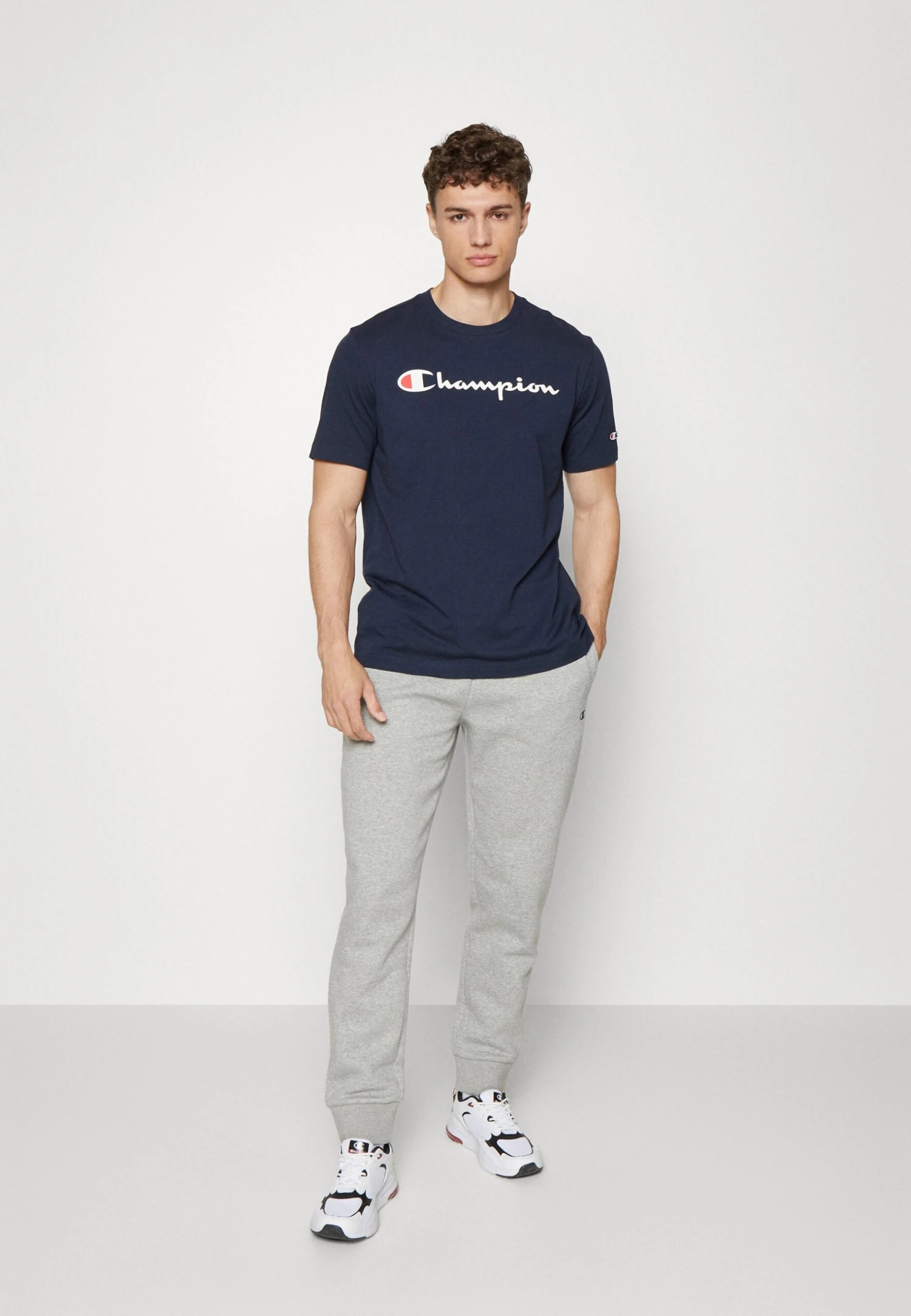 Champion Basic Cuff Pants - Trainingsbroek - Grey Melange 2 Champion Basic Cuff Pants - Trainingsbroek - Grey Melange - Afbeelding 2