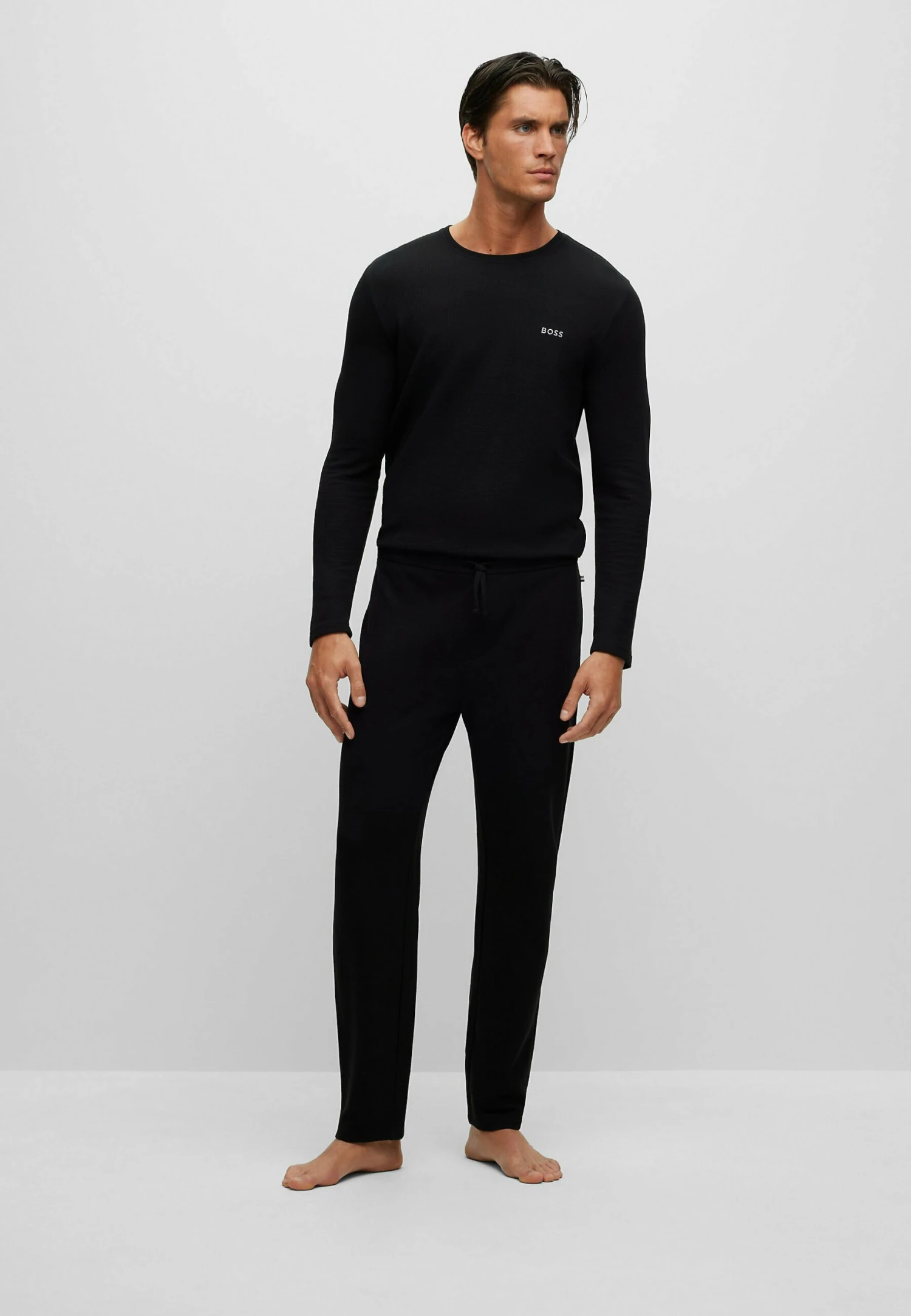 Boss Waffle- Pyjamabroek - Black Two 2 Boss Waffle- Pyjamabroek - Black Two - Afbeelding 2