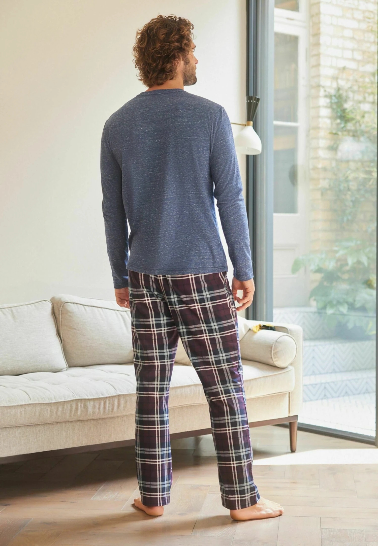 Next Motion Flex Cosy - Pyjama - Blue Plum Red Check 1 Next Motion Flex Cosy - Pyjama - Blue Plum Red Check