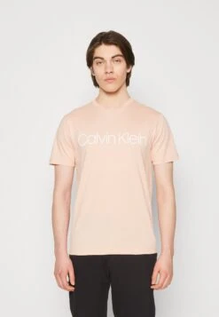 Calvin Klein Front Logo - T-Shirt Print - Soft Coral