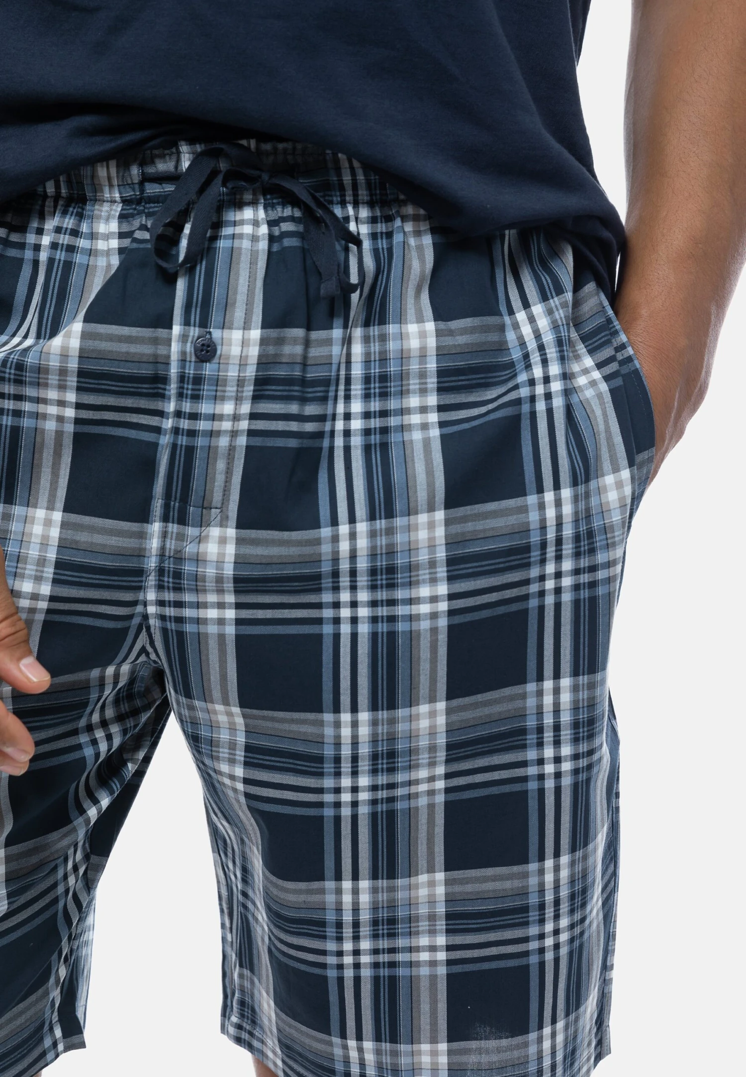 Schiesser Pyjama - Blau Gemustert 4 Schiesser Pyjama - Blau Gemustert - Afbeelding 4