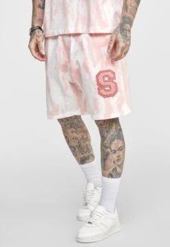 SikSilk Tie Dye Jogger - Shorts - Pink
