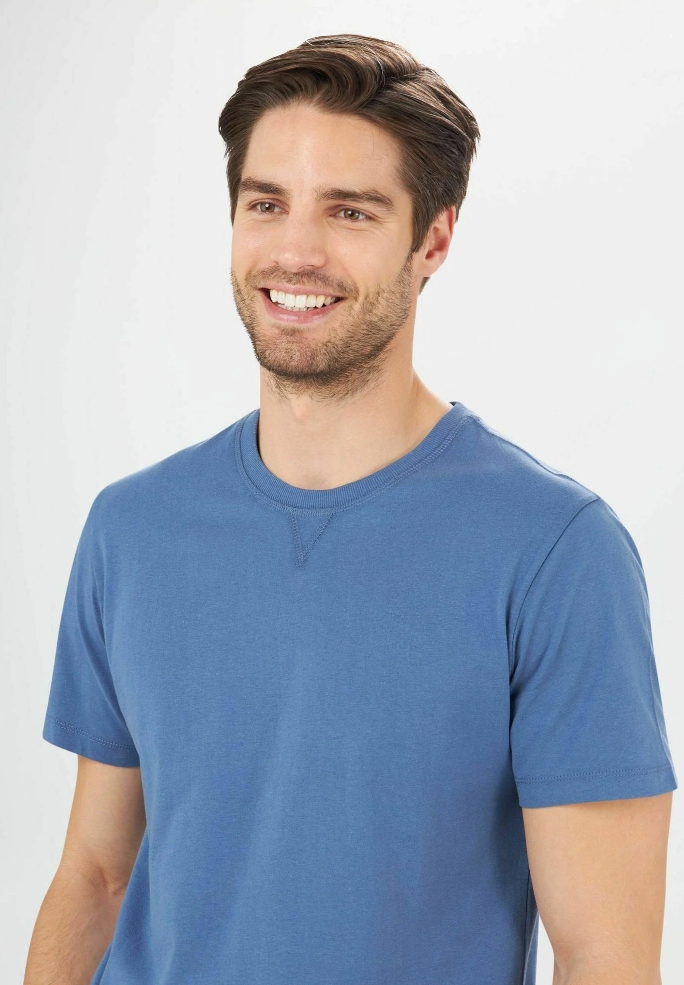 With Detail - T-Shirt Basic - Avio 4 With Detail - T-Shirt Basic - Avio - Afbeelding 4