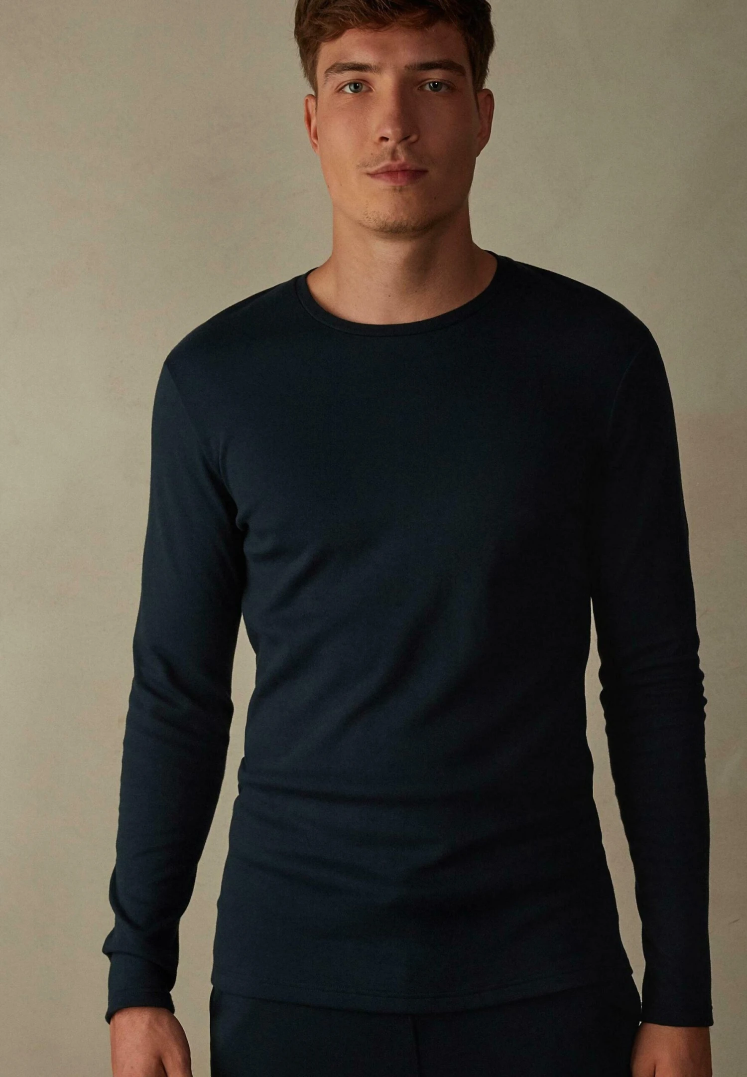 Intimissimi Langarm - Pyjamashirt - Midnight Blue 1 Intimissimi Langarm - Pyjamashirt - Midnight Blue