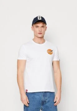 Alpha Industries Nasa Davinci - T-Shirt Print - White