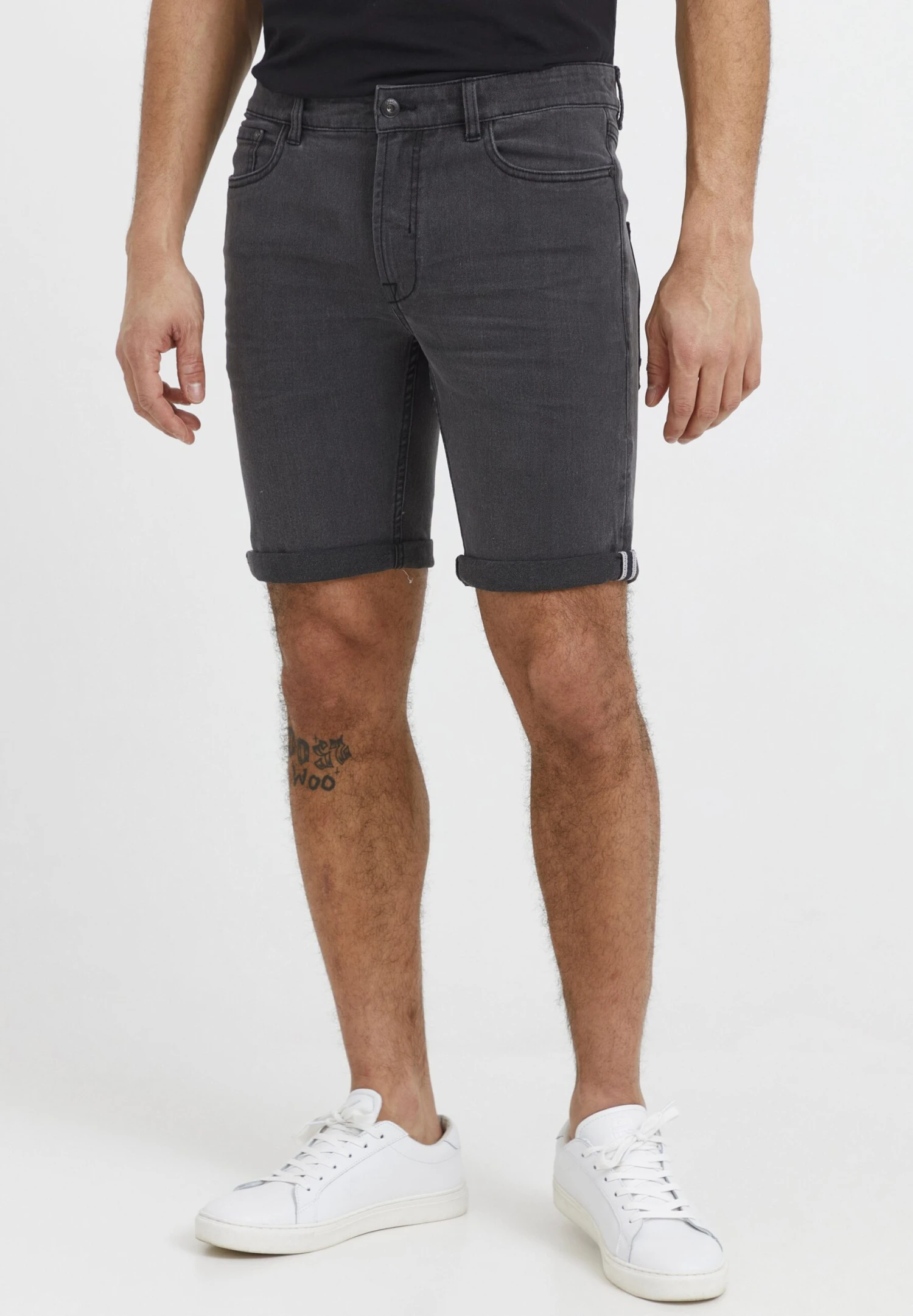 Solid Sdmoyat - Jeansshort - Grey Denim 1 Solid Sdmoyat - Jeansshort - Grey Denim