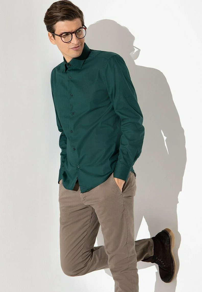 Voiey - Zakelijk Overhemd - Green 4 Voiey - Zakelijk Overhemd - Green - Afbeelding 4