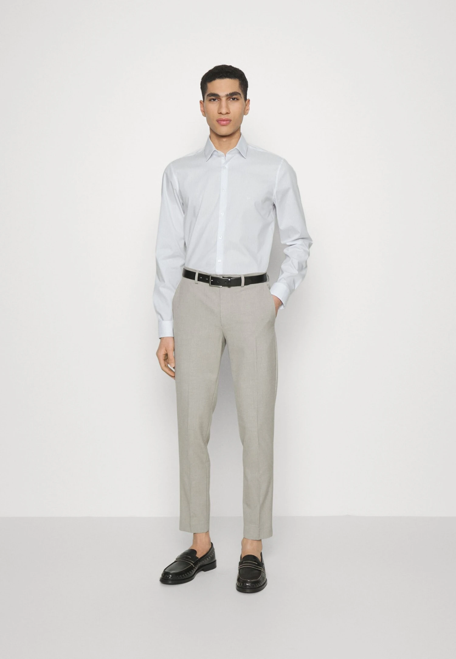 Stretch Stripe- Zakelijk Overhemd - Bright White 2 Stretch Stripe- Zakelijk Overhemd - Bright White - Afbeelding 2