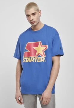 Starter T-Shirt Print - Blue/Red/Yellow