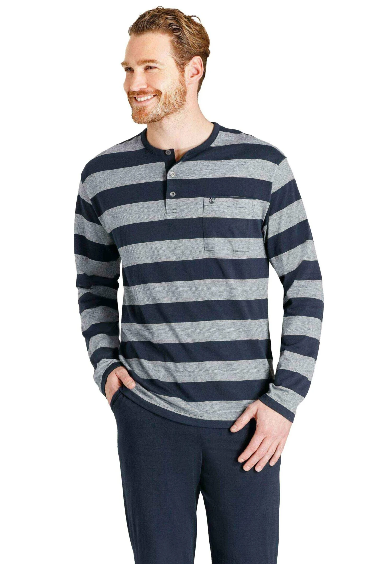 Lang Henle - Pyjama - Blau 1 Lang Henle - Pyjama - Blau