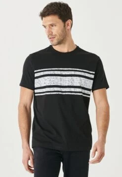 Slim Fit T-Shirt (Printed) - T-Shirt Print - Black