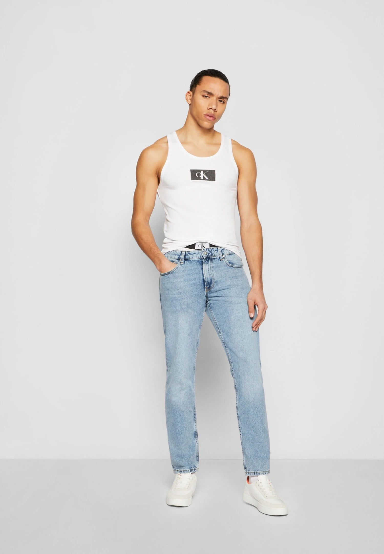 Tank Top - Pyjamashirt - White 2 Tank Top - Pyjamashirt - White - Afbeelding 2