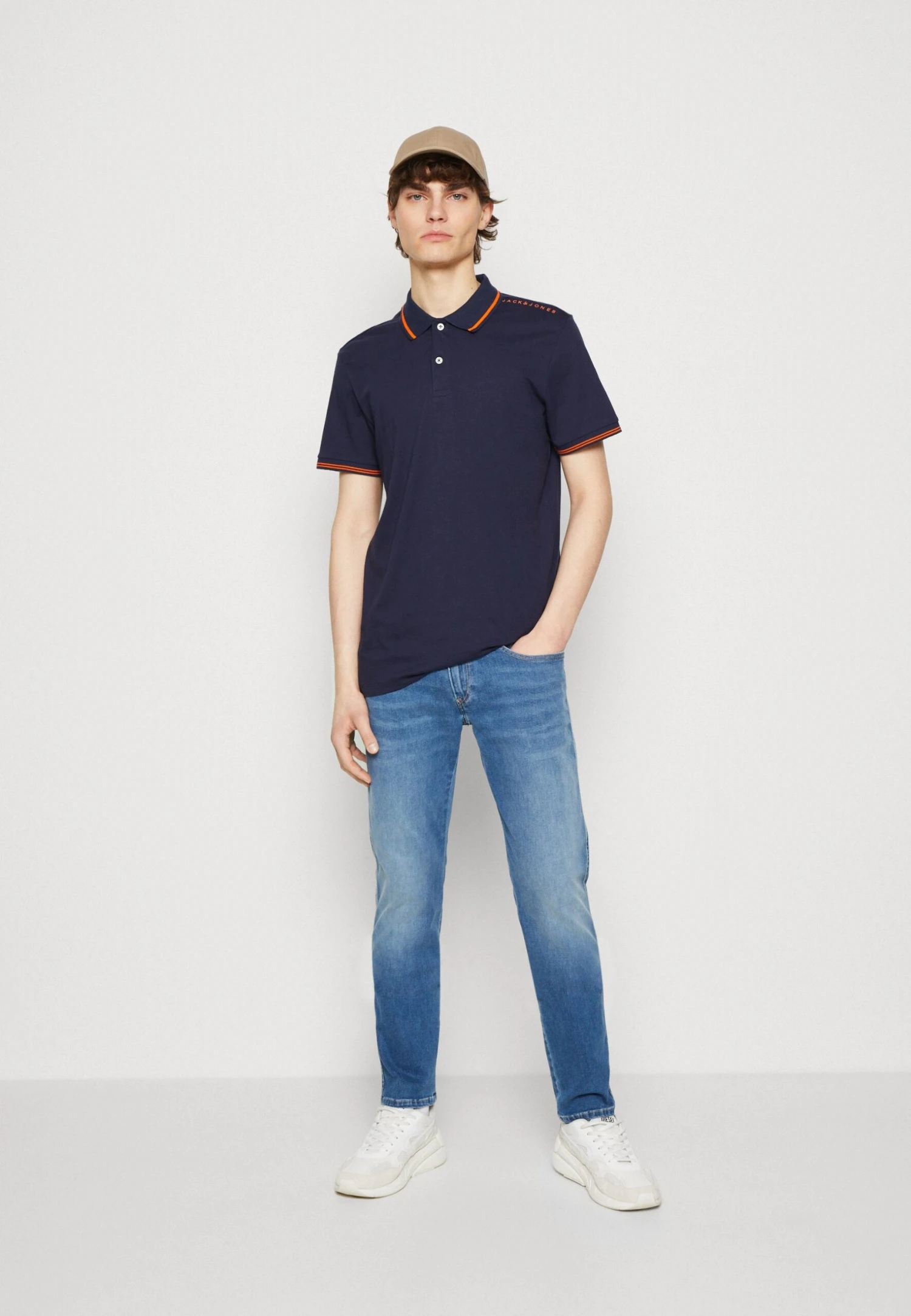 Jack & Jones Jjestar Roof Polo 2 Pack - Poloshirt - White/Blue 1 Jack & Jones Jjestar Roof Polo 2 Pack - Poloshirt - White/Blue