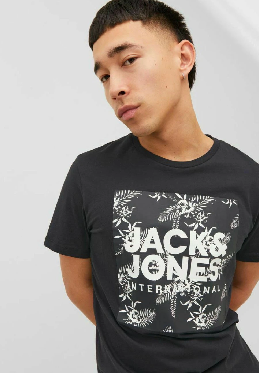 Jack & Jones LokySs Crew Neck - T-Shirt Print - Black 4 Jack & Jones LokySs Crew Neck - T-Shirt Print - Black - Afbeelding 4